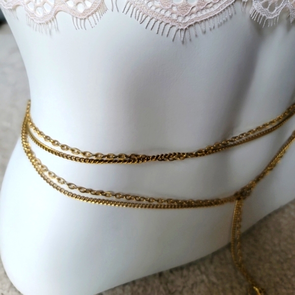Jewelry - Fashion Gold Color Necklace 108"